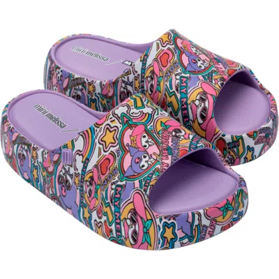 Mini Melissa X Sanrio Kids' Free Platform Slide Sandal In Multi