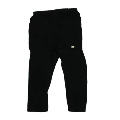 Pre-owned Mini Mioche Kids' Girls Black Leggings