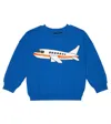 Mini Rodini Sweatshirt Airplane Aus Baumwoll-jersey In Blue