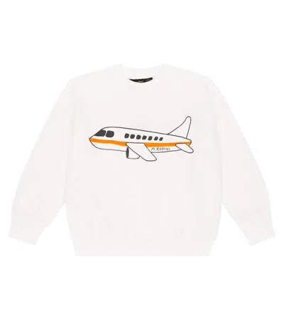 Mini Rodini Kids' Graphic-print Cotton Sweatshirt In White