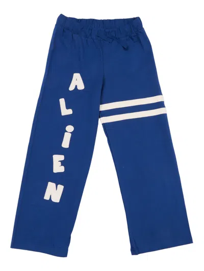 Mini Rodini Alien Application Trousers In Blue