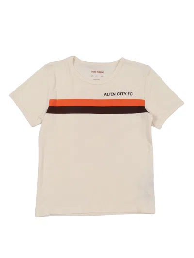 Mini Rodini Alien City Fc 8 Sp Ss Tee In Neutral
