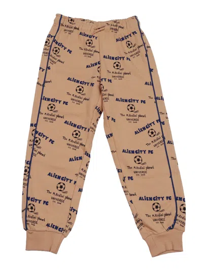 Mini Rodini Alien City Fc Aop Sweatpants In Sand
