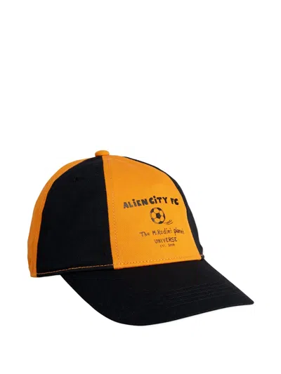 Mini Rodini Kids' Alien City Fc Baseball Cap In Black