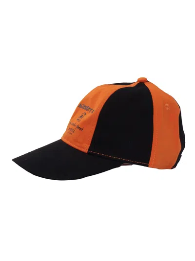 Mini Rodini Alien City Fc Emb Soft Cap In Orange