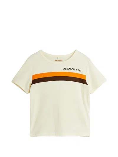 Mini Rodini Kids' Alien City Fc Number-graphic T-shirt In Pattern
