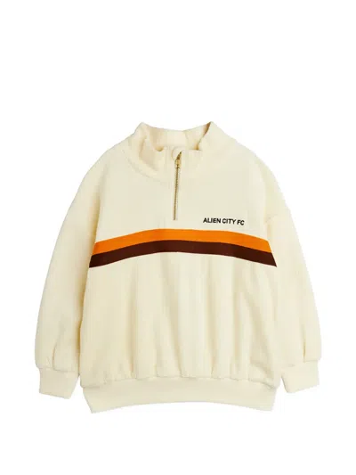 Mini Rodini Kids' Alien City Fc Sweatshirt In Neutral
