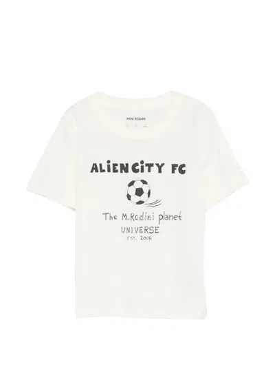 Mini Rodini Alien City T-shirt In White
