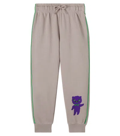 Mini Rodini Kids' Alien Cotton Jersey Sweatpants In Neutral