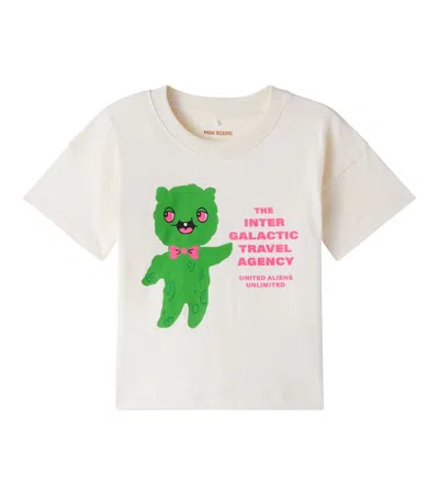 Mini Rodini Kids' Alien Cotton Jersey T-shirt In Neutral
