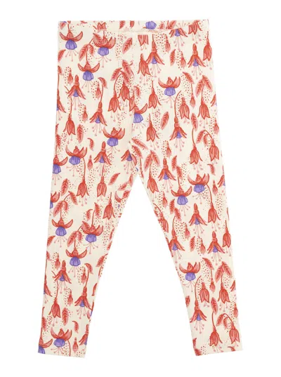 Mini Rodini Kids' Aop Leggings In Red