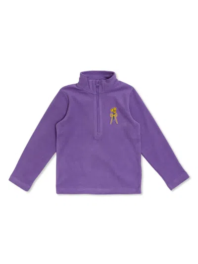 Mini Rodini Kids' Appliqué-detail Sweatshirt In Purple