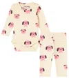 Mini Rodini Baby Printed Bodysuit And Pants Set In Neutral