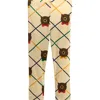 Mini Rodini Bear Print Print Stretch Organic Cotton Leggings In Neutral