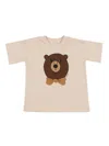 Mini Rodini Bear Sp Ss Tee In Brown