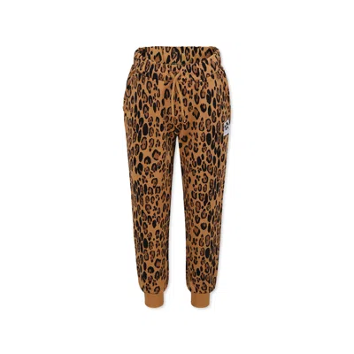Mini Rodini Beige Trousers For Kids With Spotted Print