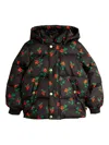 Mini Rodini Printed Striped Puffer Jacket In Multi
