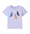 Mini Rodini Stretch-organic Cotton Three Birds T-shirt