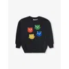 Mini Rodini Cool Cats Sweatshirt In Black