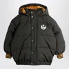 Mini Rodini Black Ritzratz Patch Puffer In Black