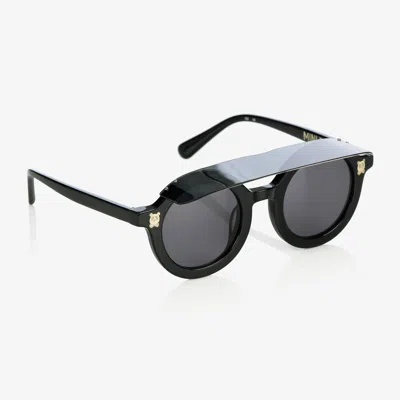 Mini Rodini Black Round Visor Sunglasses
