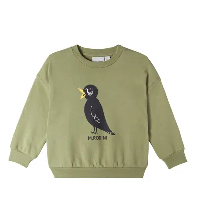 Mini Rodini Kids' Blackbird Cotton Jersey Sweatshirt