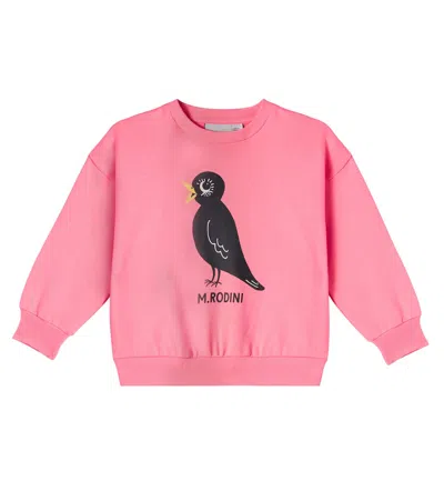 Mini Rodini Kids' Blackbird Cotton Jersey Sweatshirt