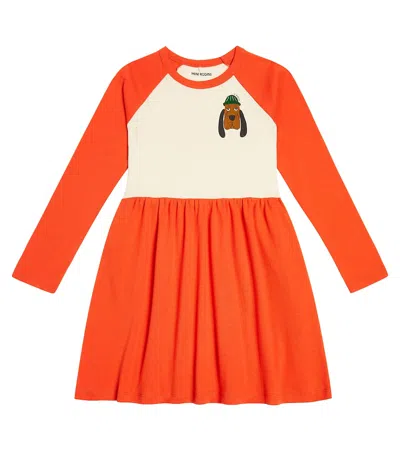 Mini Rodini Kids' Bloodhound Cotton Jersey Dress In Red