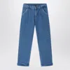 Mini Rodini Blue Jeans In Organic Denim In Blue