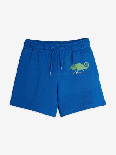 Mini Rodini Kids'  Boys Lizard Sweat Shorts In Blue