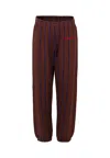 Mini Rodini Brown Trousers For Boy With Logo In Brown
