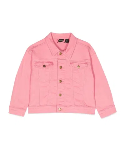Mini Rodini Kids Pink Nessie Denim Jacket
