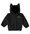 MINI RODINI CAT EARS COTTON JERSEY HOODIE