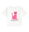 MINI RODINI CAT PRINTED COTTON JERSEY T-SHIRT