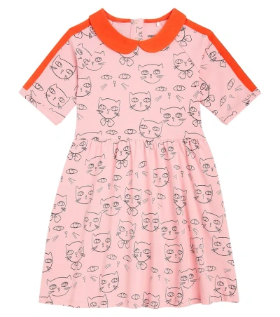 Mini Rodini Kids' Cathlethes Cotton-blend Dress In Pink