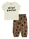 Mini Rodini Cats Tracksuit Set In White