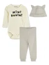 Mini Rodini Cats Trousers Set In Neutrals