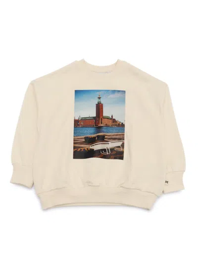 Mini Rodini Kids'  City Hall Sweatshirt In Neutral