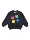 Mini Rodini Cool Cats Sweatshirt In 黑色