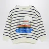 Mini Rodini Cotton Striped Ferry Sweatshirt