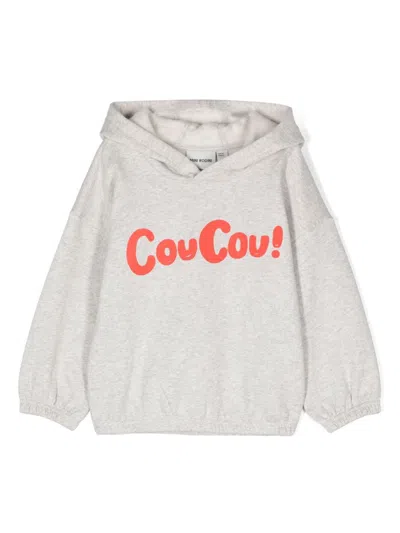 Mini Rodini Kids' Coucou Hoodie In Grey