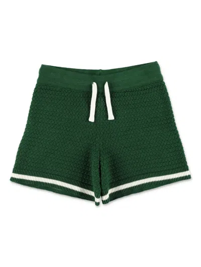 MINI RODINI CROCHET-KNIT SHORTS