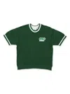 Mini Rodini Short-sleeved Sweater In Green