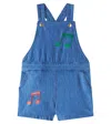 Mini Rodini Denim Overalls In Blue