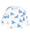 Mini Rodini Dino Cotton Jersey Sweatshirt In Multi
