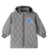 Mini Rodini Dino Quilted Coat In Gray