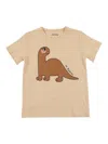 Mini Rodini Dino Sp Regular Ss Tee In Brown
