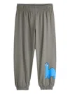 Mini Rodini Dinosaur-print Trousers In Gray