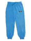 Mini Rodini Dog Embroidered Track Pants In Blue