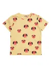 Mini Rodini Doggies Print T-shirt In Yellow